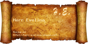 Herr Evelina névjegykártya